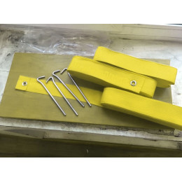 Разметка площадки для пляжного волейбола 8х16м - желтый (ленты)